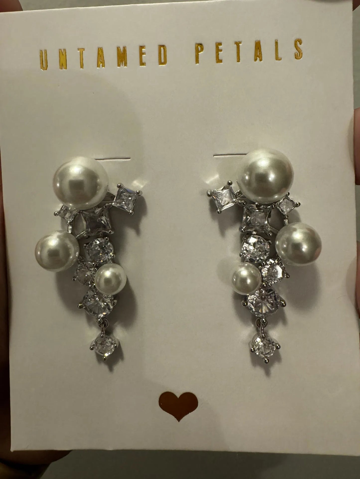 Alexandra Pearl and Crystal Drop Earrings