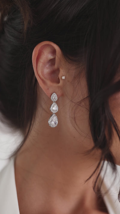 Dynasty Crystal Drop Earrings