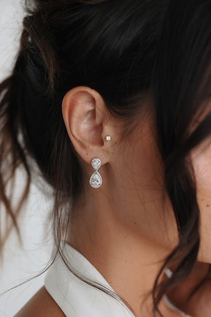 Aspen Crystal Drop Earrings