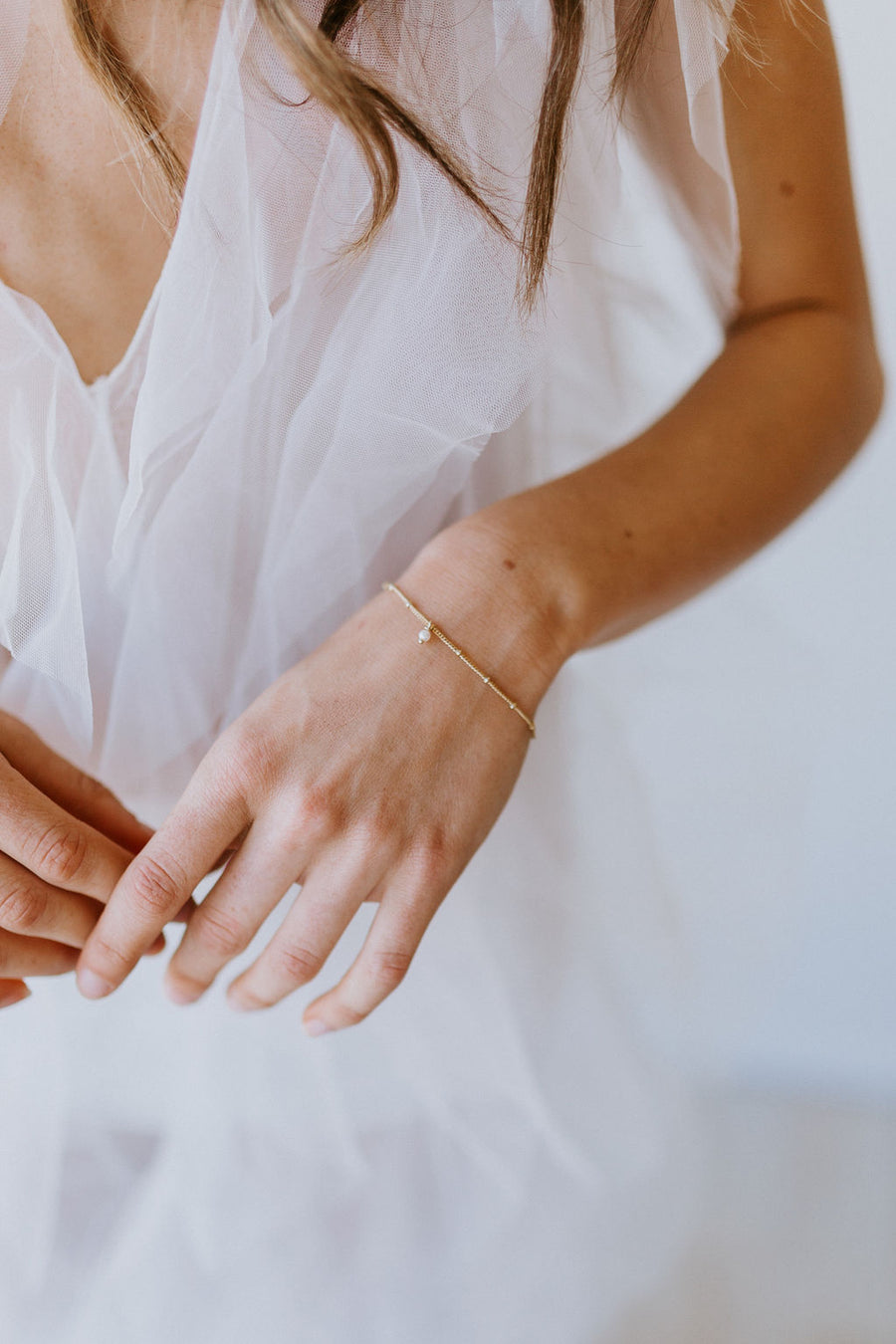 Bijou Dainty Pearl Bracelet