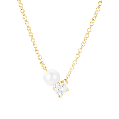 Evermore Pearl and Crystal Necklace