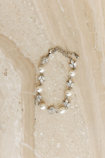 Forever Pearl and Crystal Bracelet