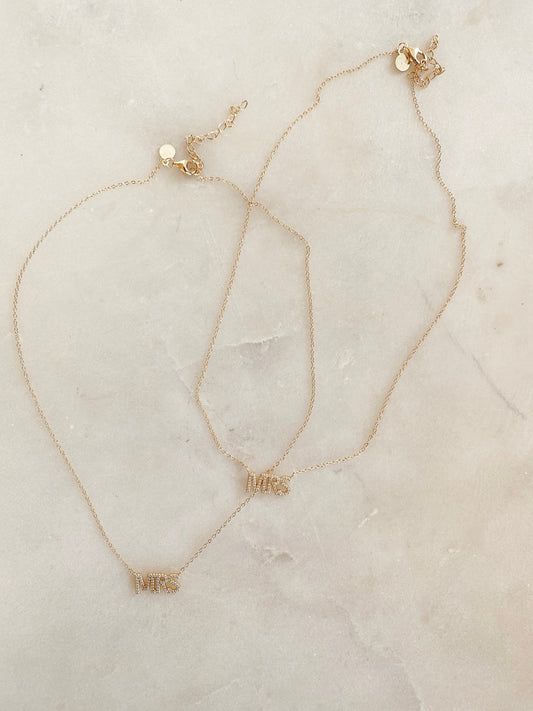 MRS Pave Necklace