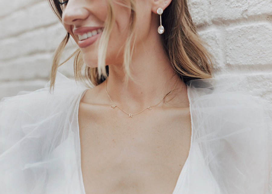 MRS SPACED out Pave Necklace