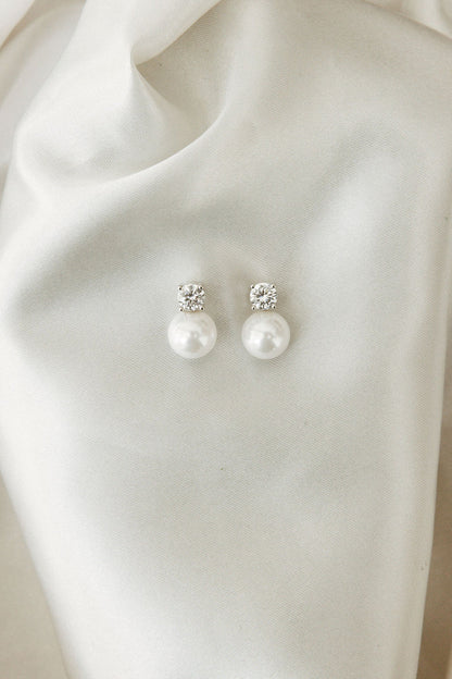Maven Pearl and Crystal Studs