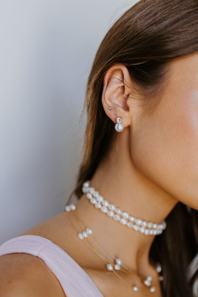 Maven Pearl and Crystal Studs