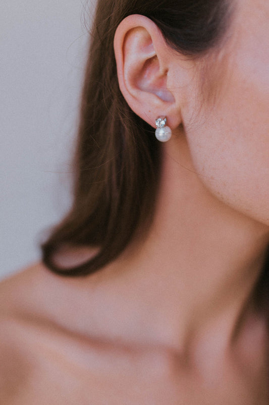 Maven Pearl and Crystal Studs