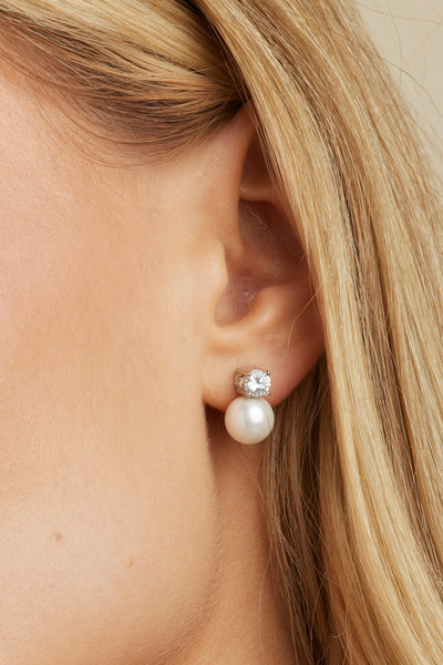 Maven Pearl and Crystal Studs