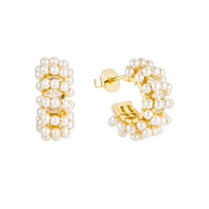 Millie Mini Pearl Hoops