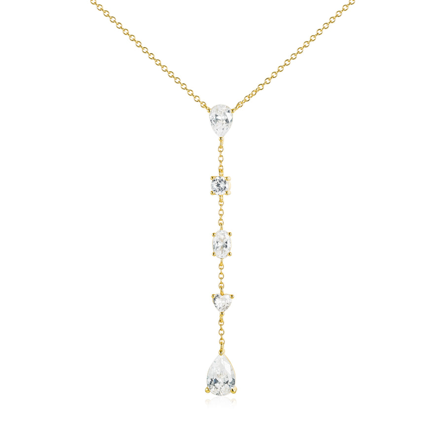 Lunar Crystal Drop Pendant
