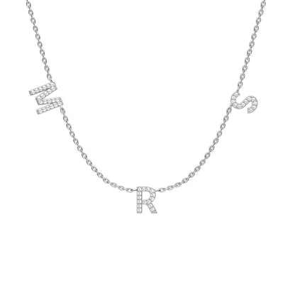 MRS SPACED out Pave Necklace